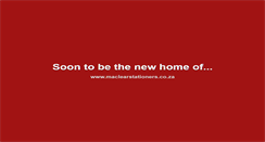 Desktop Screenshot of maclearstationers.co.za