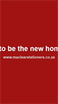 Mobile Screenshot of maclearstationers.co.za